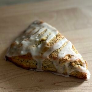 Long-fermented Lemon Poppy seed Scone