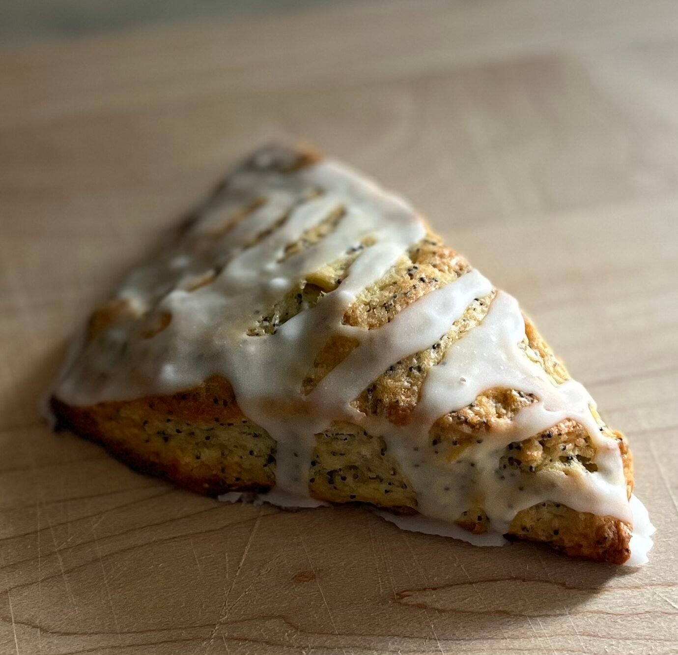 Long-fermented Lemon Poppy seed Scone